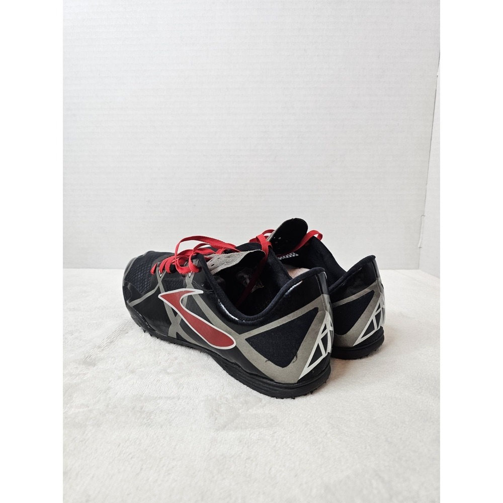 🖤Brooks PR Mens Track Spikes Running Race Shoes Black Red Low Size 10.5 - Picture 3 of 10